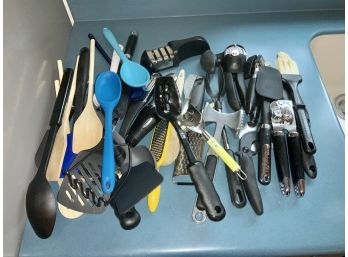 A Whole Bunch Of Kitchen Utensils ~ Can Openers, Knife Sharpener & More ~