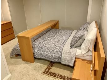 IKEA Bedroom Set ~ LIKE NEW  - Platform Bed W/ Attached End Table