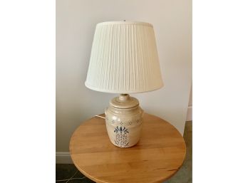 Ceramic Lamp With Fabric Shade