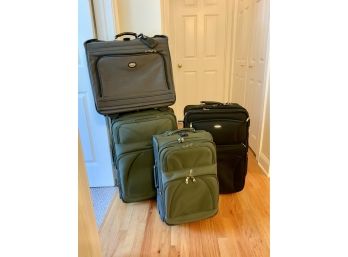 4 Suitcase Lot - Atlantic And Protcal