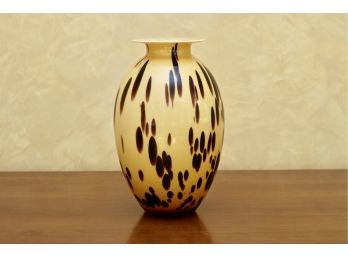 Decorative Leopard Inspired Glass Vase