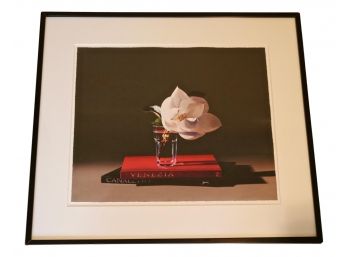 Guy Diehl Stamped “Canaletto With Magnolia”, 2003 Framed Art