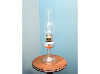 Glass Oil Hurricane Lamp 20'