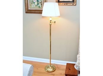 Polished Brass Floor Lamp