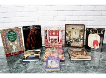 Design And Decor Table Books - Three Books Autographed By Author Including Caroline Rhoeme