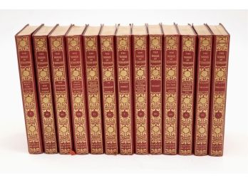 Antique 1901 'The Works Of Tennyson' 13 Volume Leather Bound Set
