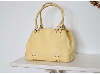 Cole Haan Leather Village SP05 Bag In Lemon Chiffon