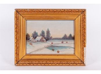 Petite Winter Scene Painting