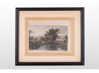 Antique Hand-Colored Engraving Of Stisted, Essex, England