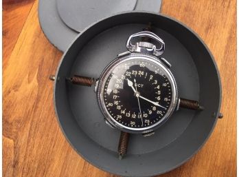 U.S. ARMY - RARE Military WWII  Watch Carrying Case Navigation For Pilot - Watch By ELGIN