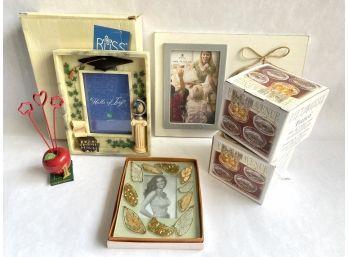 2 Boxes Fifth Avenue Crystal Coasters, Teacher Gift Photo Frames & More, New In Box