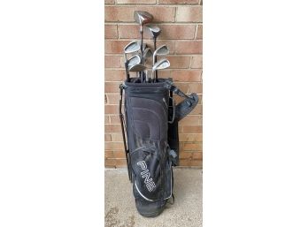 12 Golf Clubs In Ping Hoofer Light Bag: Rawlings, Cobra, Taylor Made & More