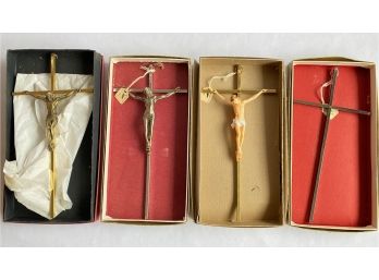 4 Crucifixes & Crosses Retailed $60-$75, New In Box