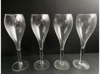 4 Vetrivia Champagne Glasses, Italy