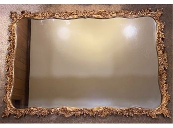 French Rococo Style Extra Large Carved Giltwood Mirror By Union City Mirror & Table Company