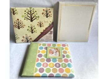 3 Large Scrapbooking Albums, New