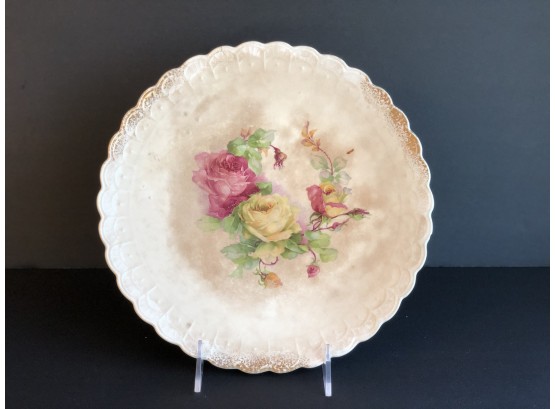 Antique Floral Plate