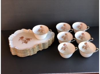 Elegant Limoges  Dessert/Teacup Plates