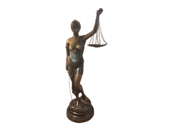 Magnificent Blind Justice Sculpture