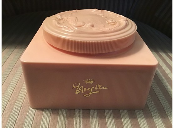 Lovely Vintage Art Deco Style Powder Box In Pink (Unused)