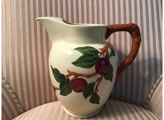 Franciscan Oven-Safe Hand Decorated 8 1/2” Apple Pitcher