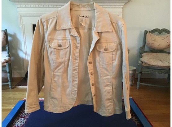 Vintage A.M.I. Light Beige Jean Styled Jacket