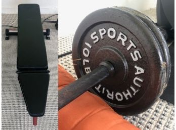'Body Masters' Weight Bench And Weights