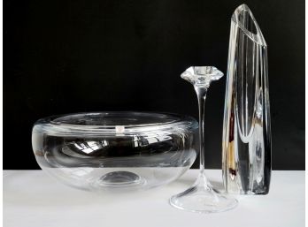 Sleek Fine Crystal Decor Featuring Baccarat, Kosta Boda & Holmegaard