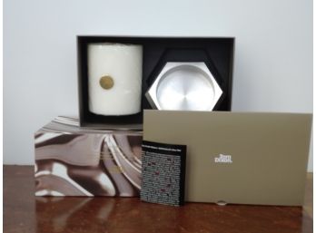 Tom Dixon 'Nickel' Hurricane Candle Gift Set, Made In England