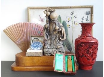 Assortment Of Vintage Chinese/Oriental Decor