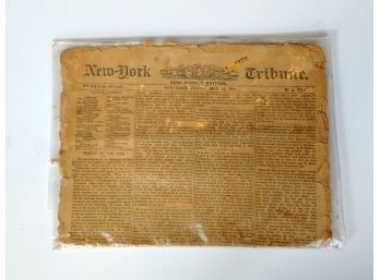 Antique New York Tribune From May 12th 1882