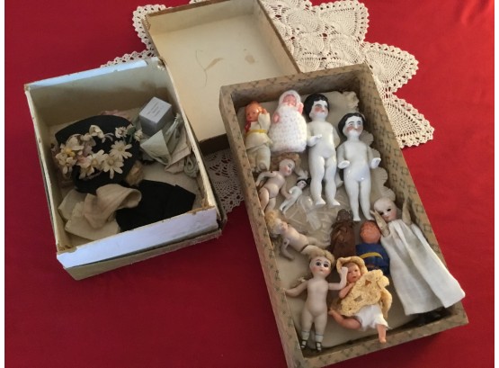 Antique Tiny Porcelain Dolls