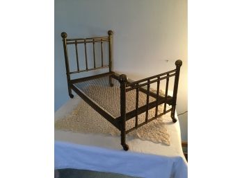 Miniature Antique BRASS Bed