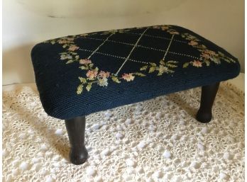 Embroidered Foot Stool