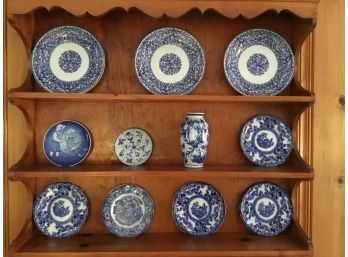 Mix Of Blue And White Collectible Dishes