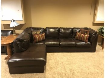 Ashley Furniture Sectional Sofa With Accent Pillows