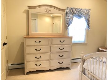 Shabby Chic Double Dresser With Mirror