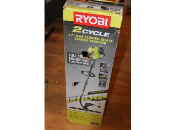 NEW Ryobi 2 Cycle 17' Gas Curved Shaft String Trimmer