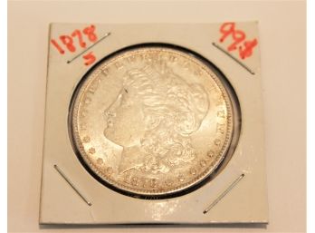 1878S United States Morgan Silver Dollar Coin - Ungraded