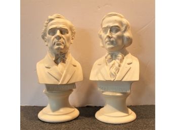 Vintage Italian StoneLite Prof. Guiseppe Bessi Reproduction Busts