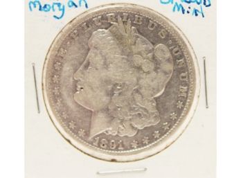 1891O United States Silver Morgan One Dollar Coin - Ungraded