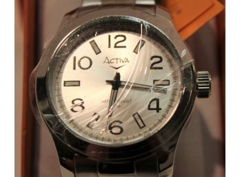 NOS Activa Swiss Movement Men's Stainless Steel Watch