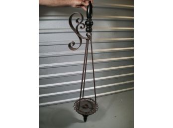 HUGE Metal Wall Sconce For Candle, Plant Or Whatever !