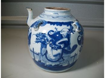 VERY OLD / ANTIQUE Chinese Teapot (Lacking Lid)