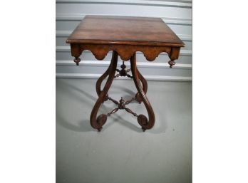 Stunning Theodore Alexander Square Side Table All Burl - FANTASTIC !  (Paid $1,600)
