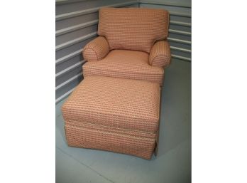 Like New Thomasville Club Chair With Ottoman - Mint! - WHY BUY NEW ?