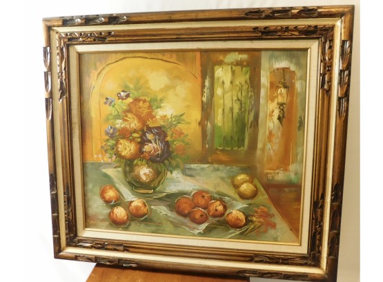 1970's Oil Color Still Life Painting