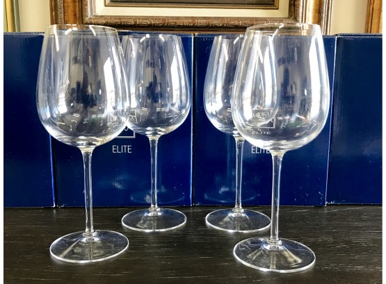 Four Sets Of 4 Mikasa Wine Glasses