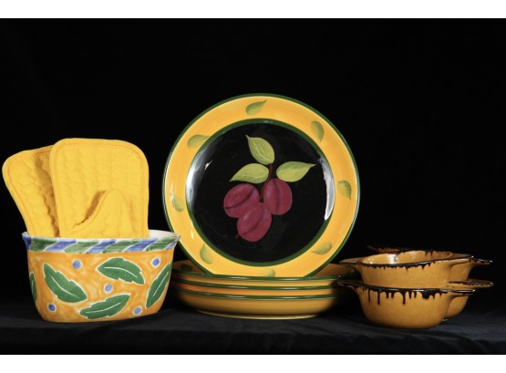 Assorted Ceramic Plates And Bowls