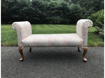 Rolled Armed Upholstered Bench